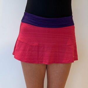 Mizuno Purple and Pink Mini Skirt